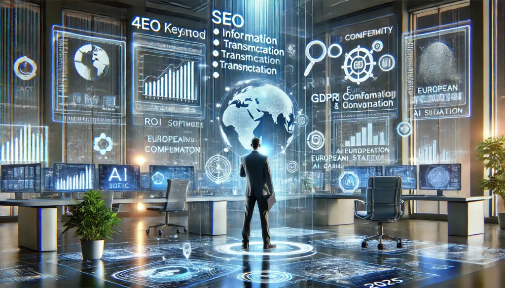 Illustration représentant l’intégration de l’intelligence artificielle dans les PME en 2025.