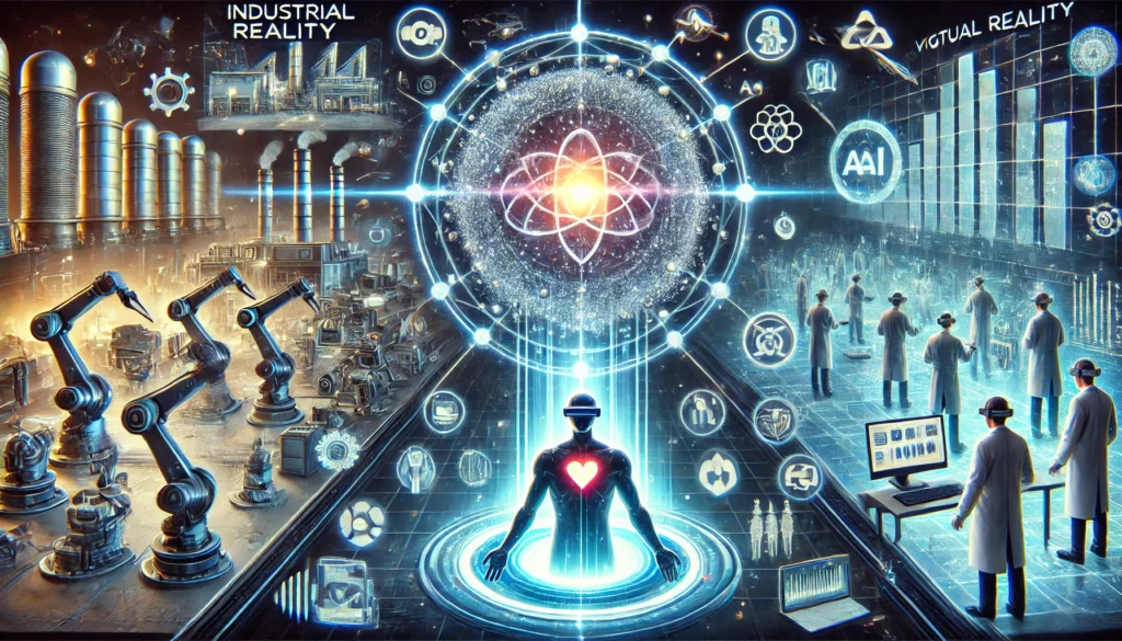 Nous définissons le concept de Réalité Triple-R (R3I) pour encapsuler ce nouveau domaine d'application. Traditionnellement, l'IA générative était associée aux domaines du virtuel (synthèse d'images, de code, de musique). Aujourd'hui, elle s'étend aux systèmes cyber-physiques et aux actifs du monde réel, où le prompt textuel peut se traduire par un changement physique ou une recommandation ayant un impact matériel.