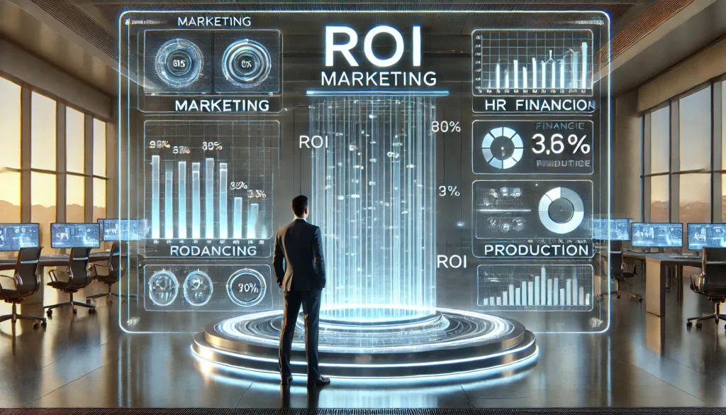 tableau comparatif du ROI moyen par fonction métier