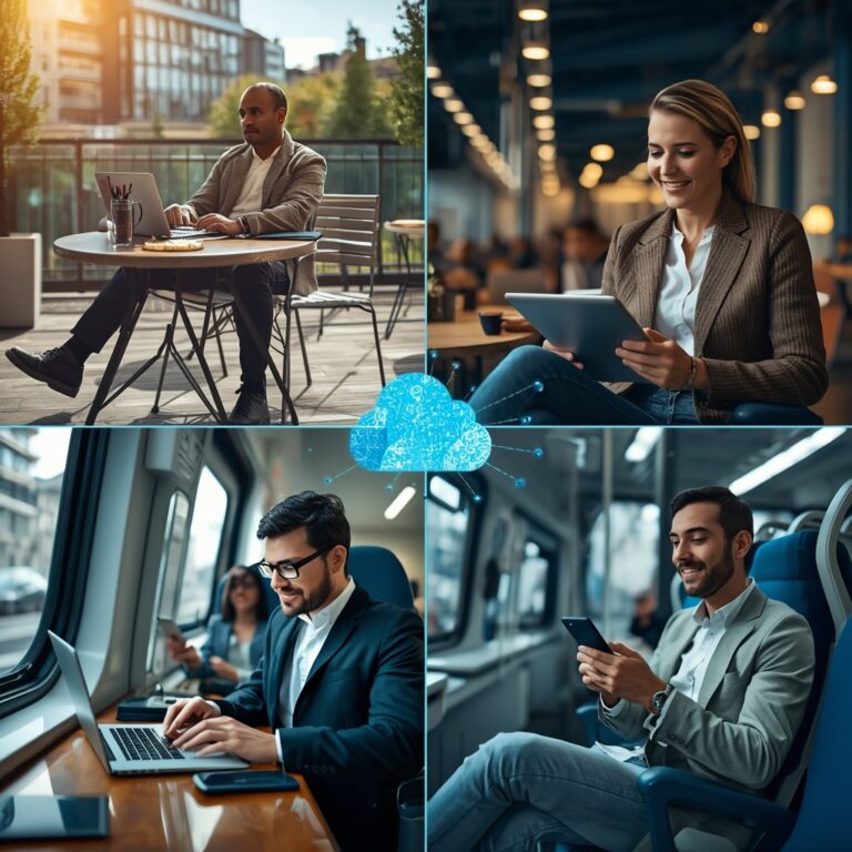 Illustrer le contraste entre l'ancien monde (logiciels traditionnels) et le nouveau (SaaS cloud)