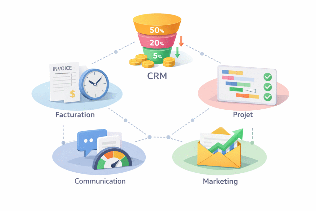 Représenter les différents types de KPIs à suivre
