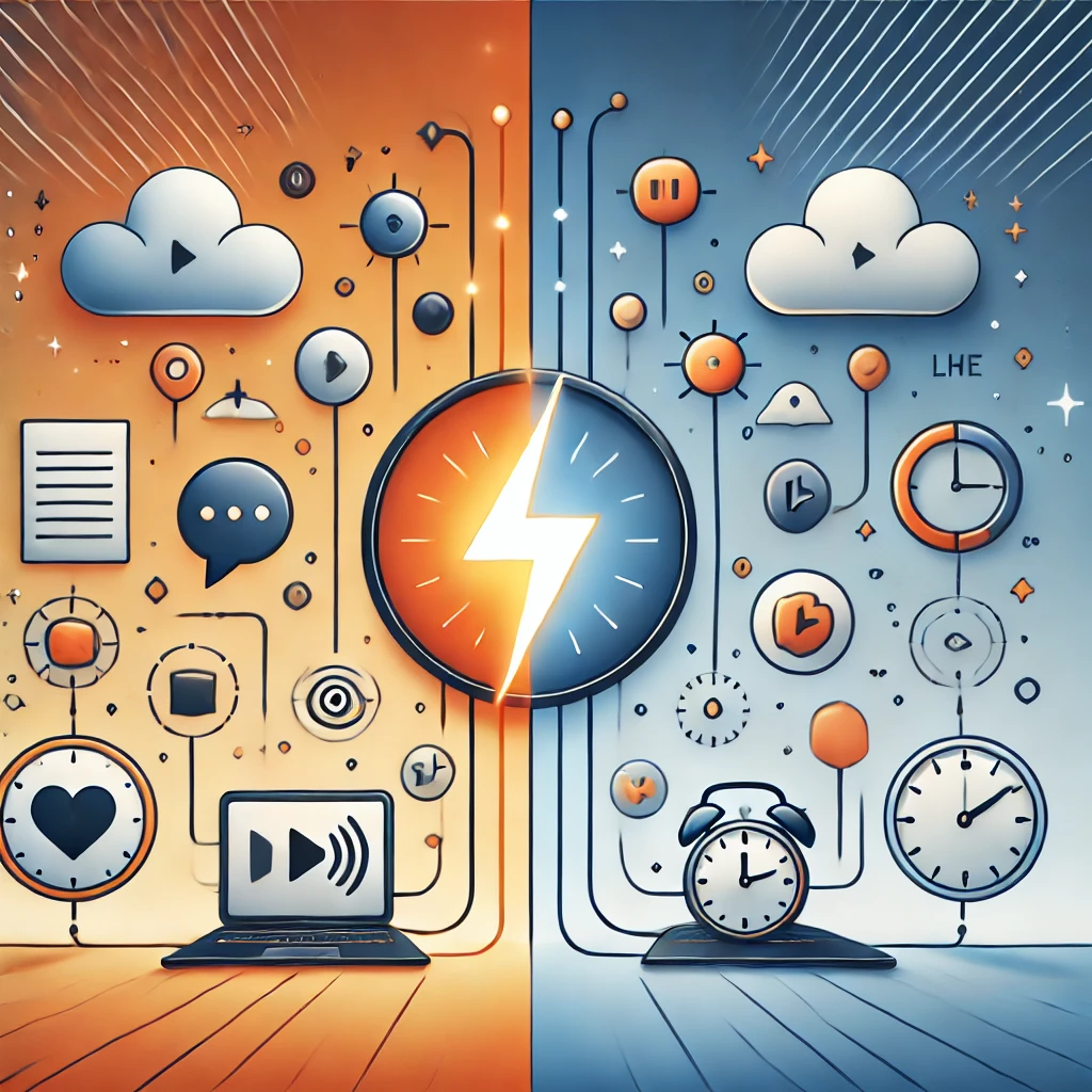 les deux modes de communication Synchrone vs Asynchrone